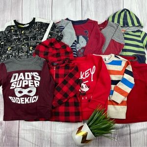 Kids Graphic and Patterned Shirts Bundle Fall Winter 3T Boy